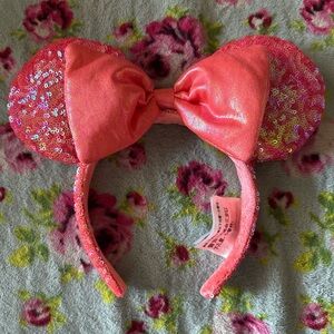 Pink Sequin Bow Headband